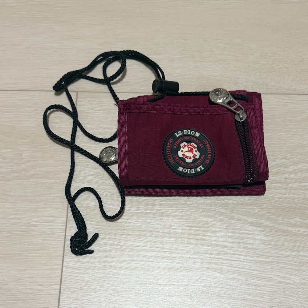 3/$10 LS Dion Burgundy Wallet with Black Cord